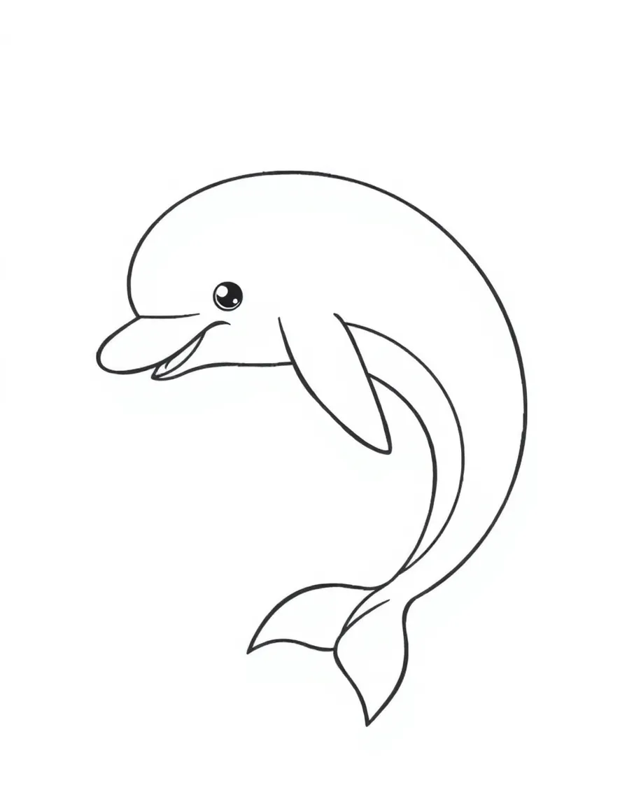 A playful dolphin.