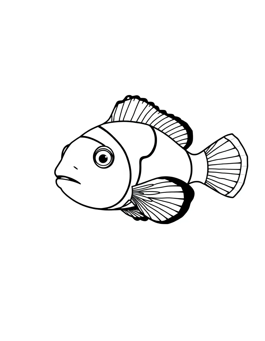 A colorful clownfish.