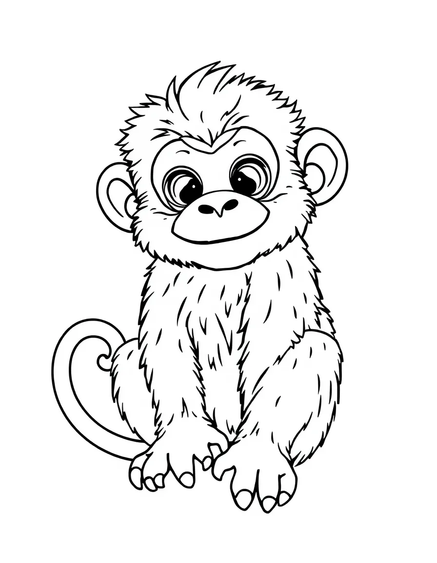 A furry monkey.