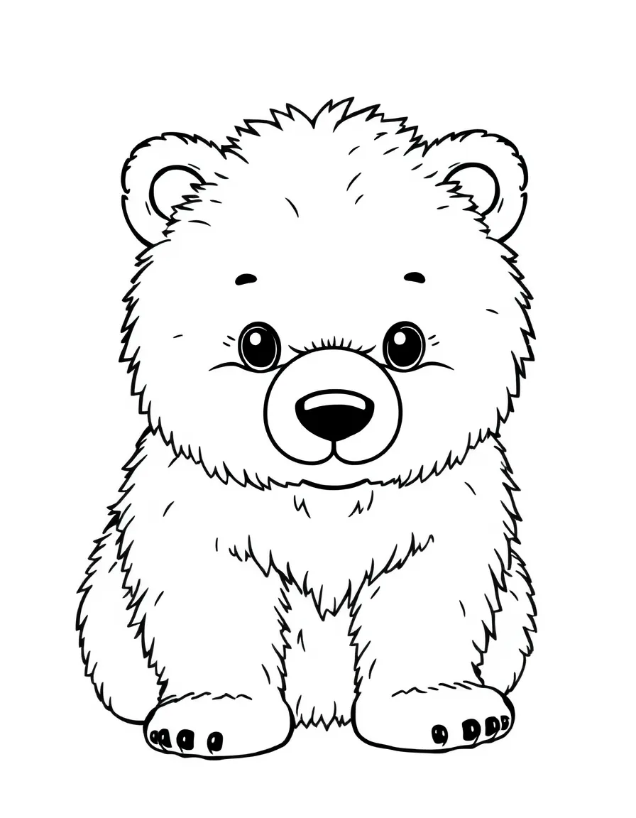 A fluffy polar bear.