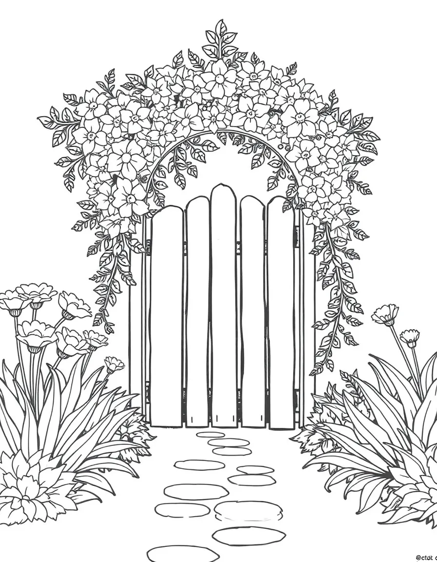 A secret garden gate.