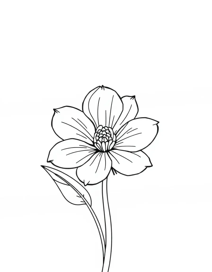 A flower blooming.