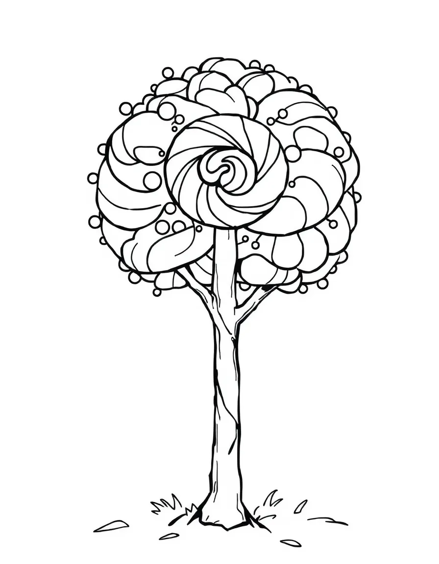 A lollipop tree.