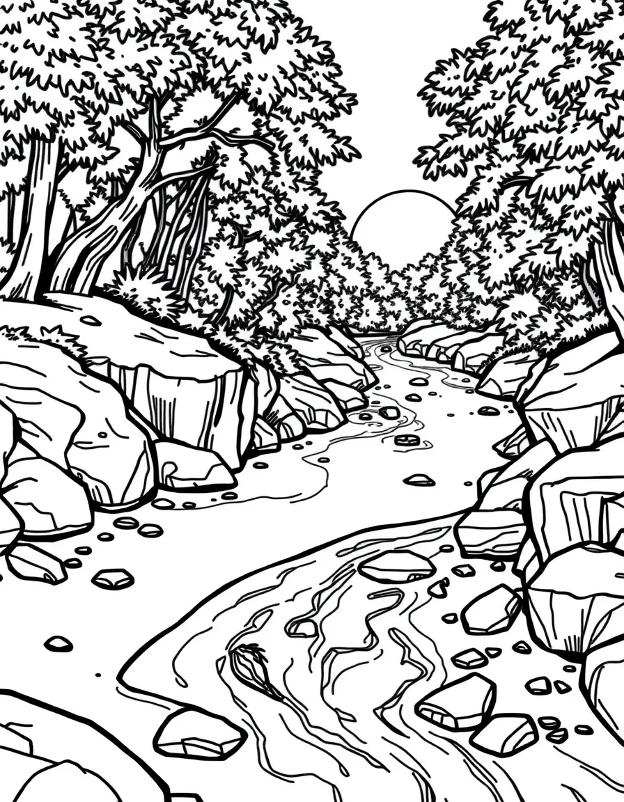 A chocolate river.