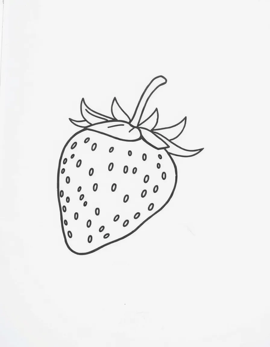 A plump strawberry.