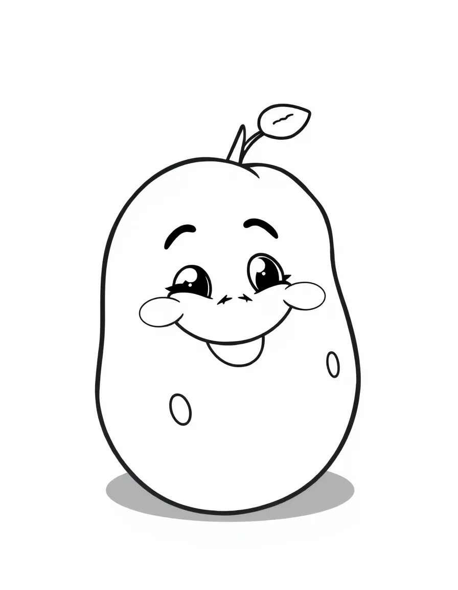 A smiling potato.