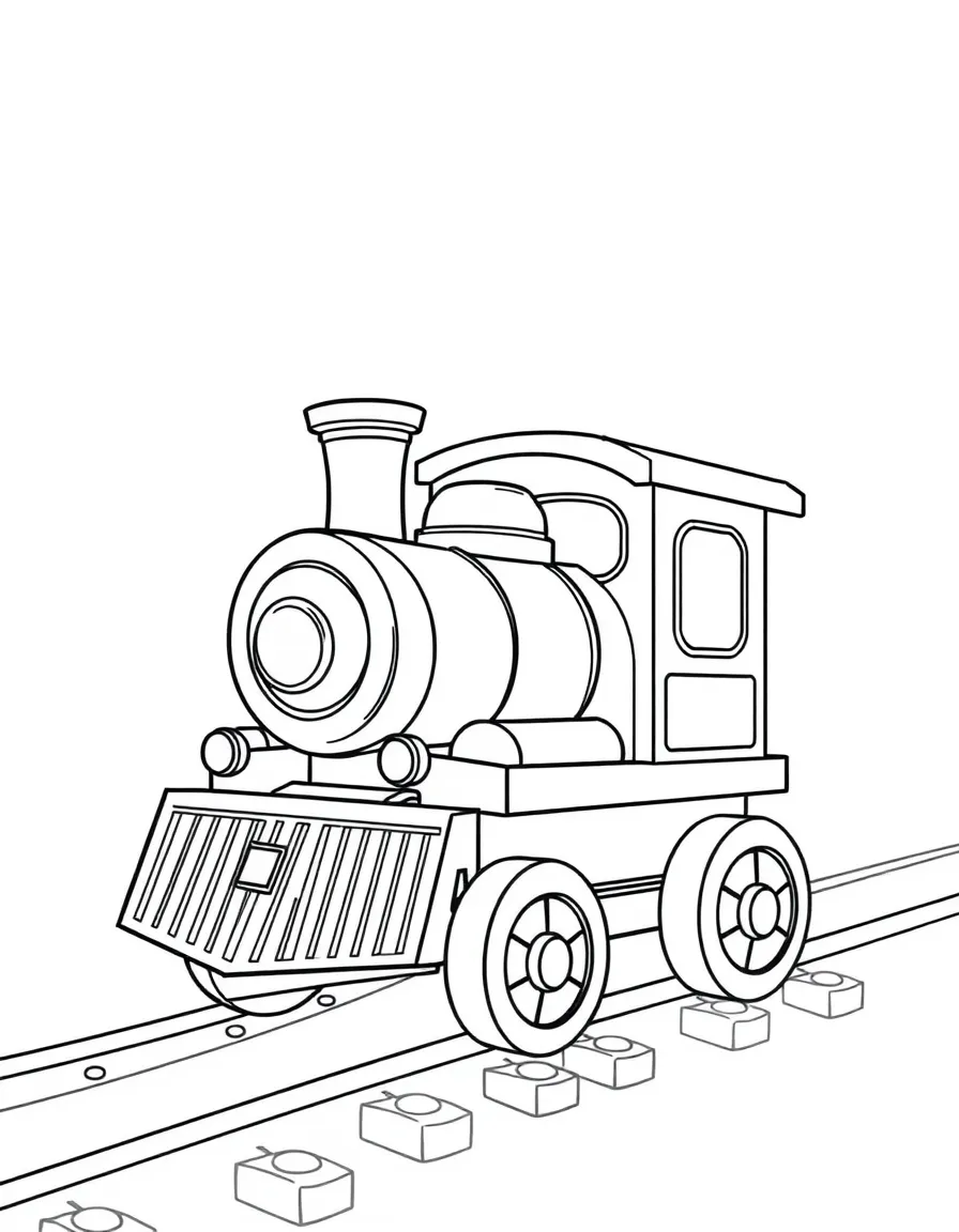 A toy train.