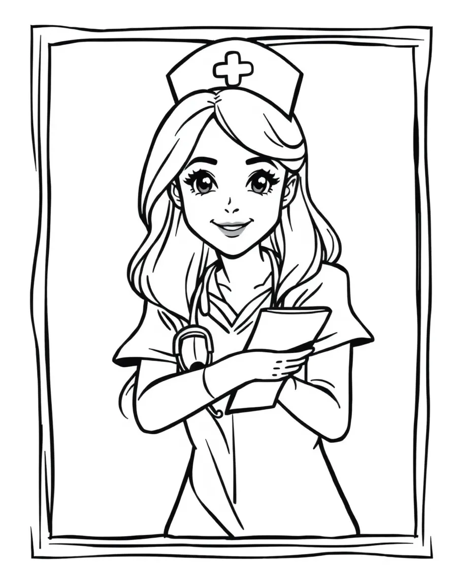 A nurse helping.