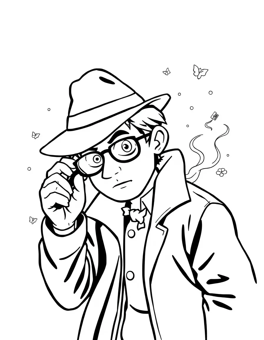 A detective solving a mystery.