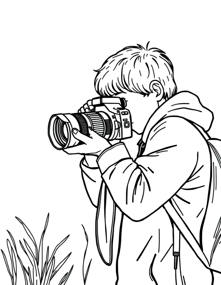 A photographer taking a picture.