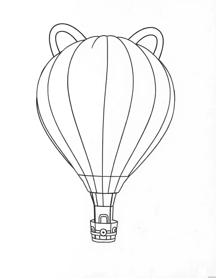 A big hot air balloon shaped like an animal.