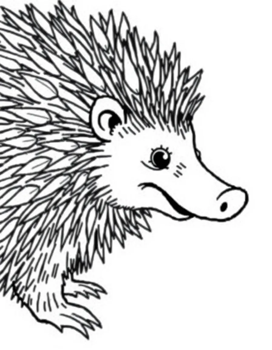 A prickly porcupine giving a gentle poke.
