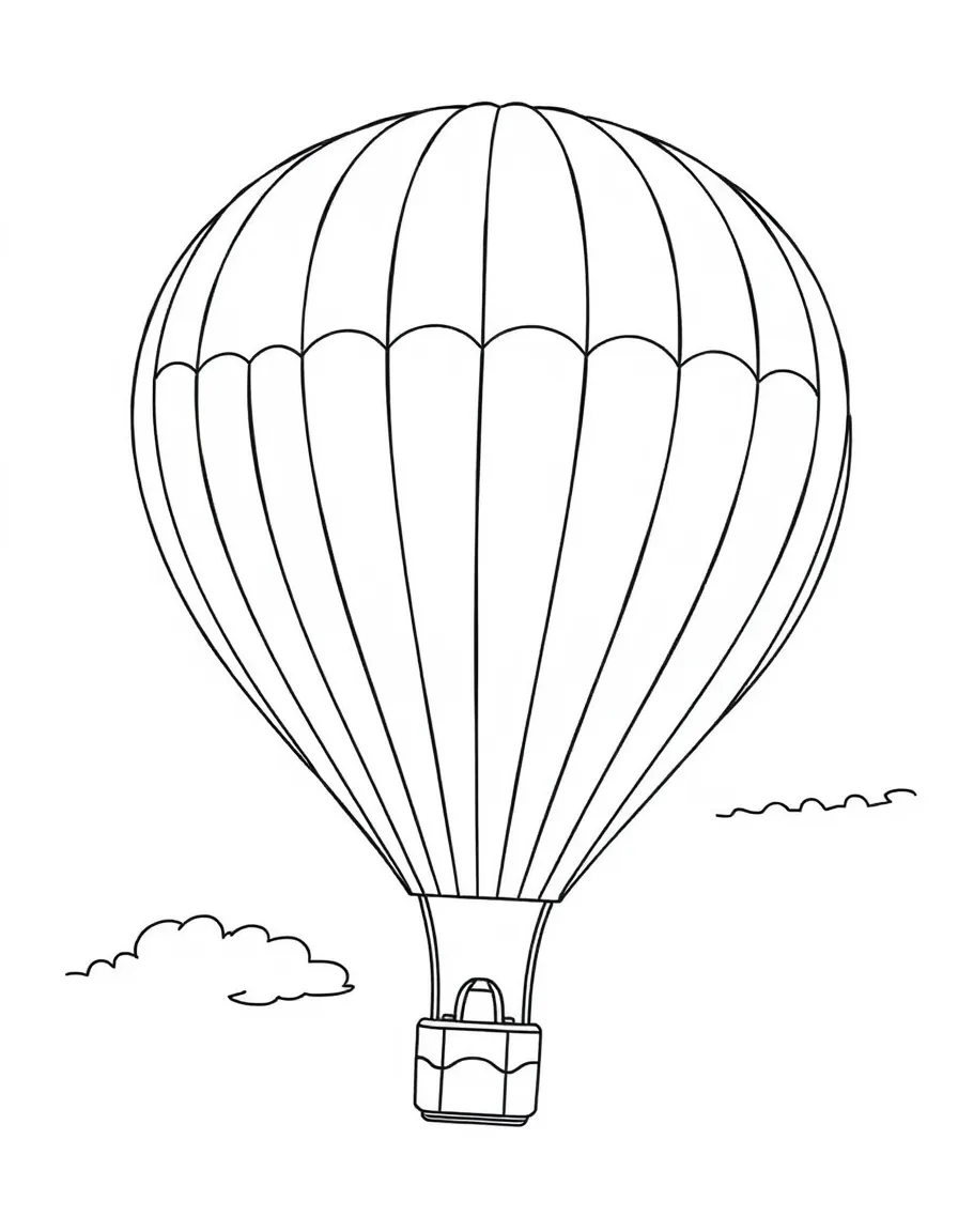 A hot air balloon in the sky.