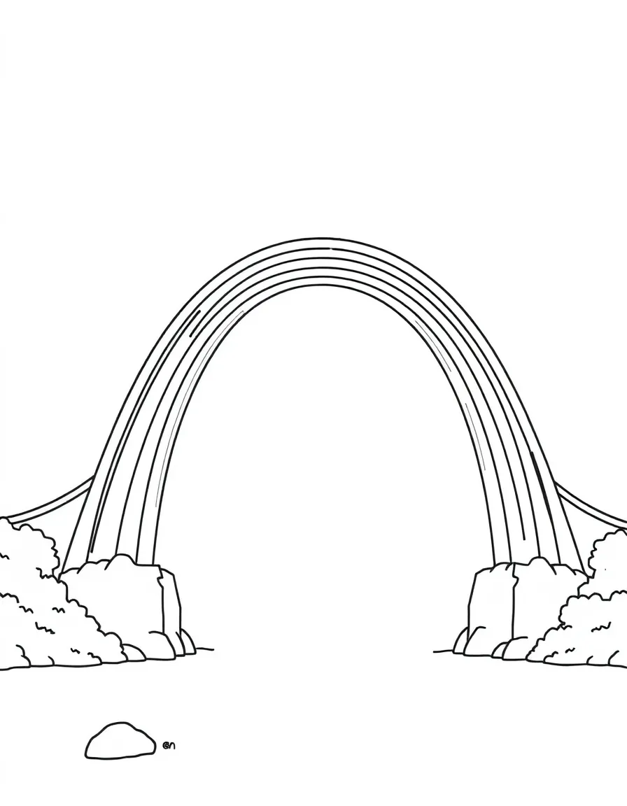 A rainbow bridge.