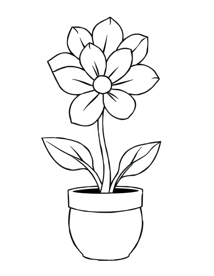 A dancing flower in a pot.