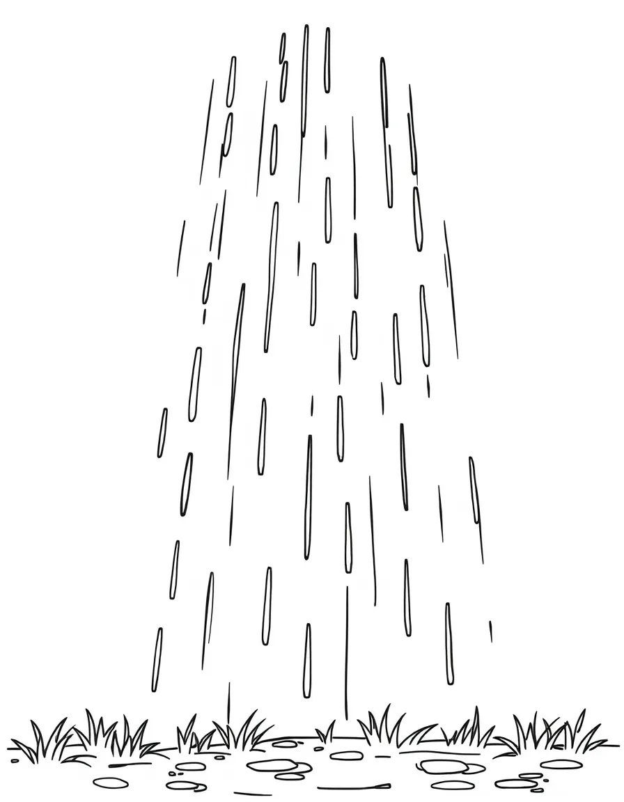 A gentle rain shower.