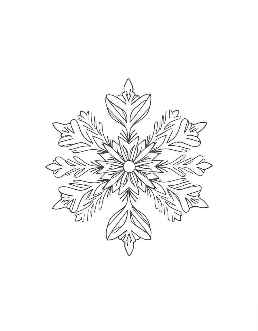 A delicate snowflake.