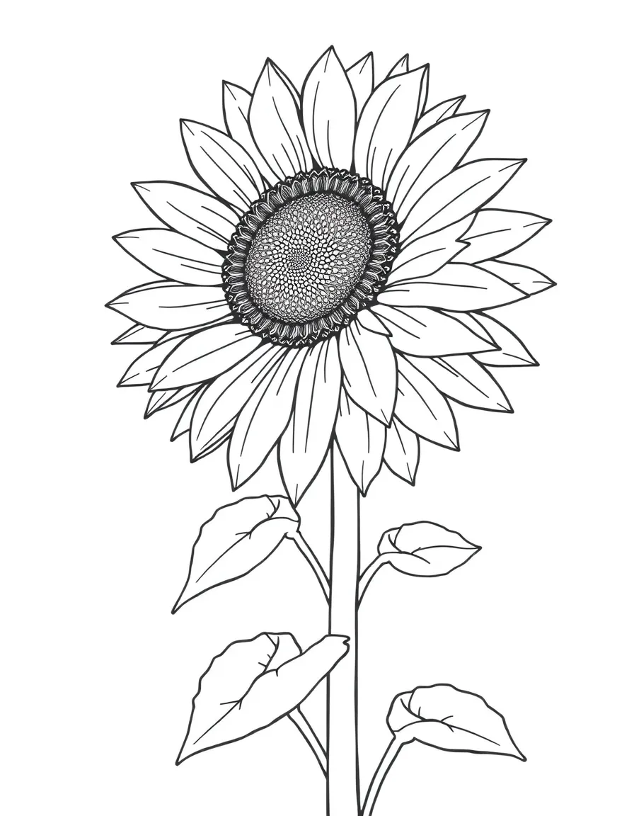 A tall sunflower.