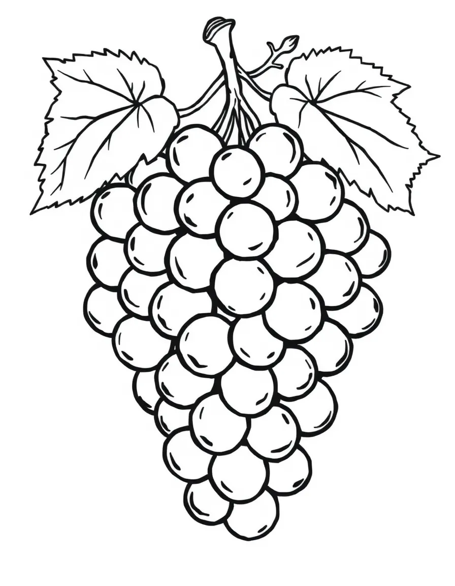 A plump grape bunch.