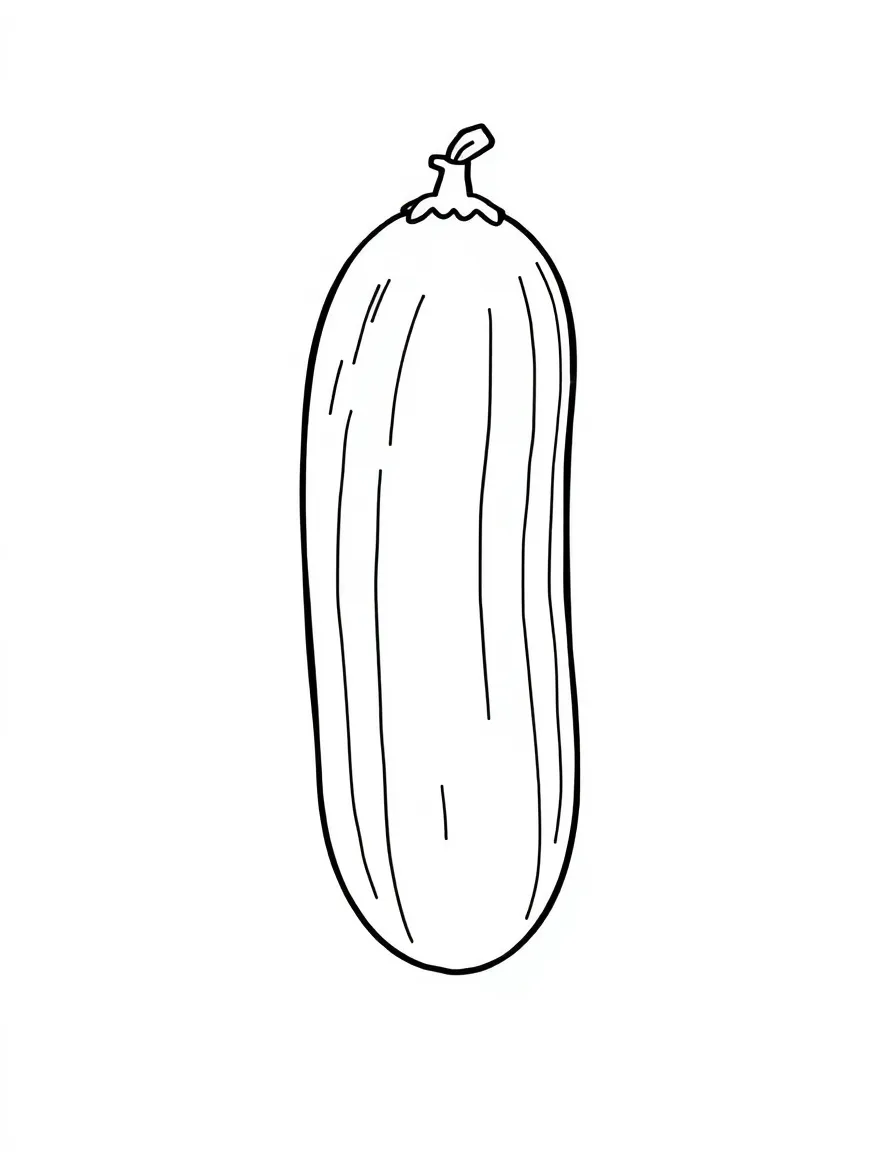 A crunchy cucumber.