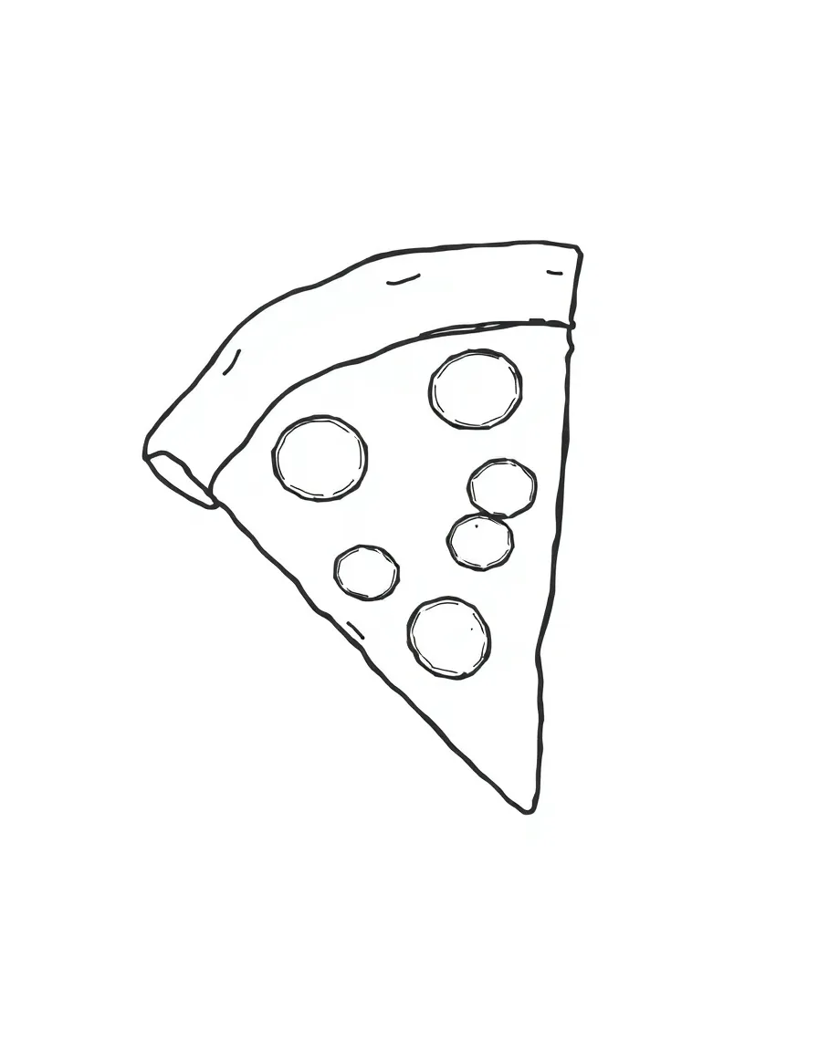 A tasty pizza slice.