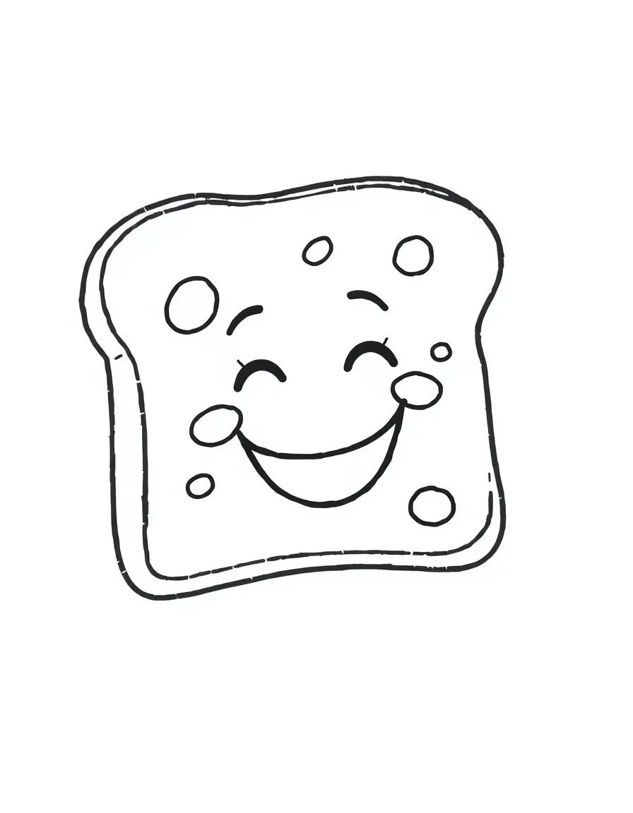 A happy piece of toast.
