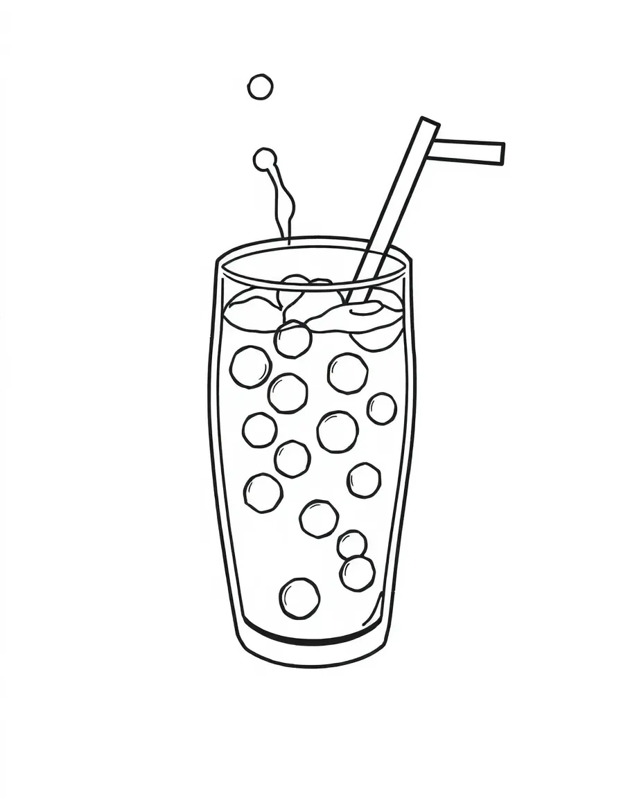 A bubbling soda.
