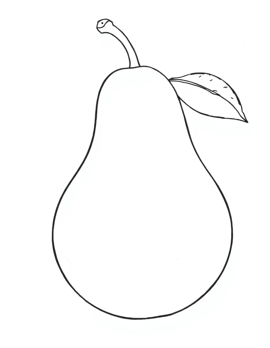 A green pear.