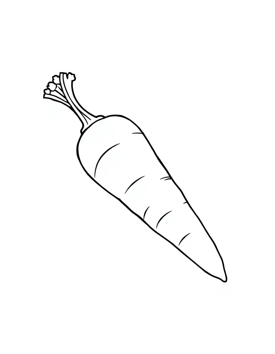 An orange carrot.