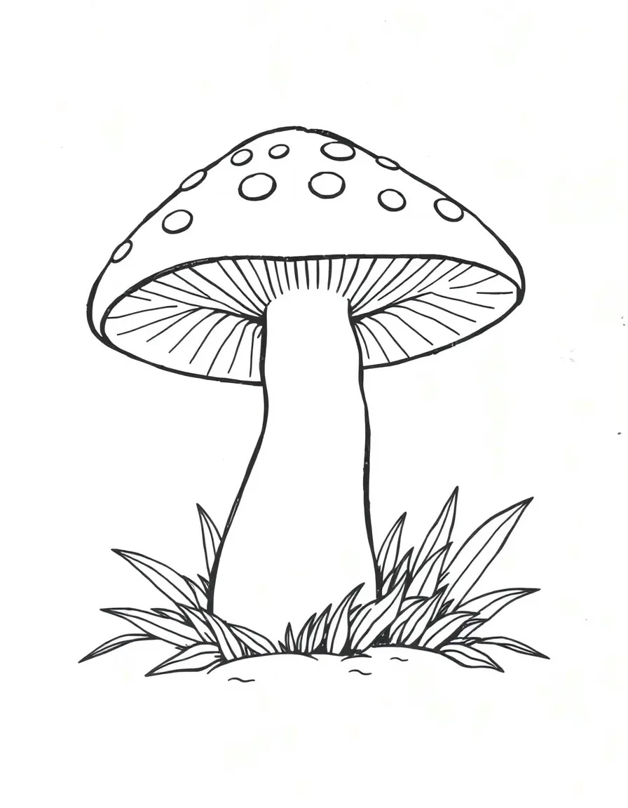 A white mushroom.