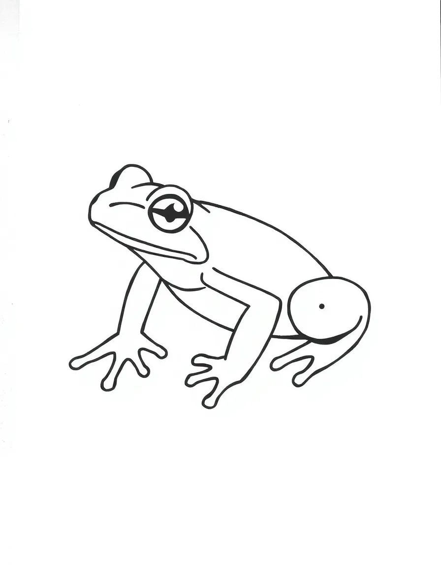 A green frog.