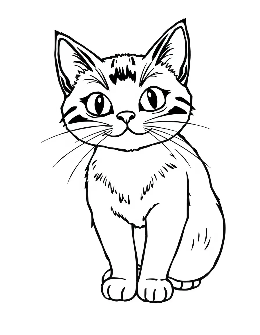 A black cat.