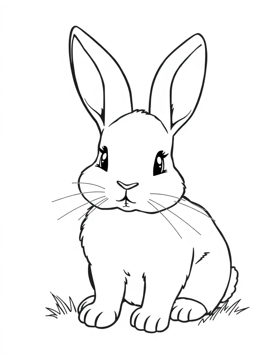 A white rabbit.