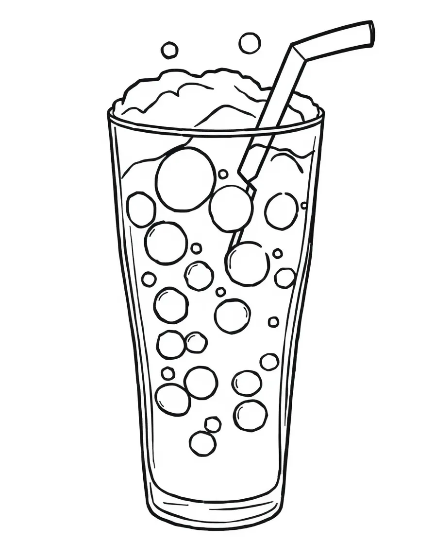 A bubbling soda.
