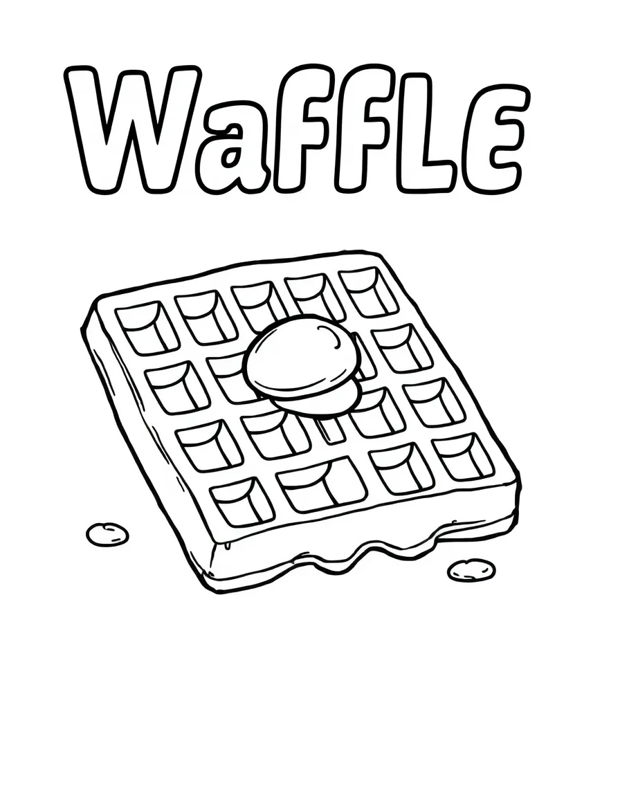 A crispy waffle.