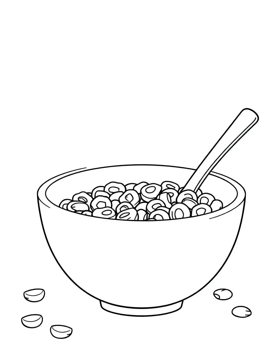 A bowl of cereal.