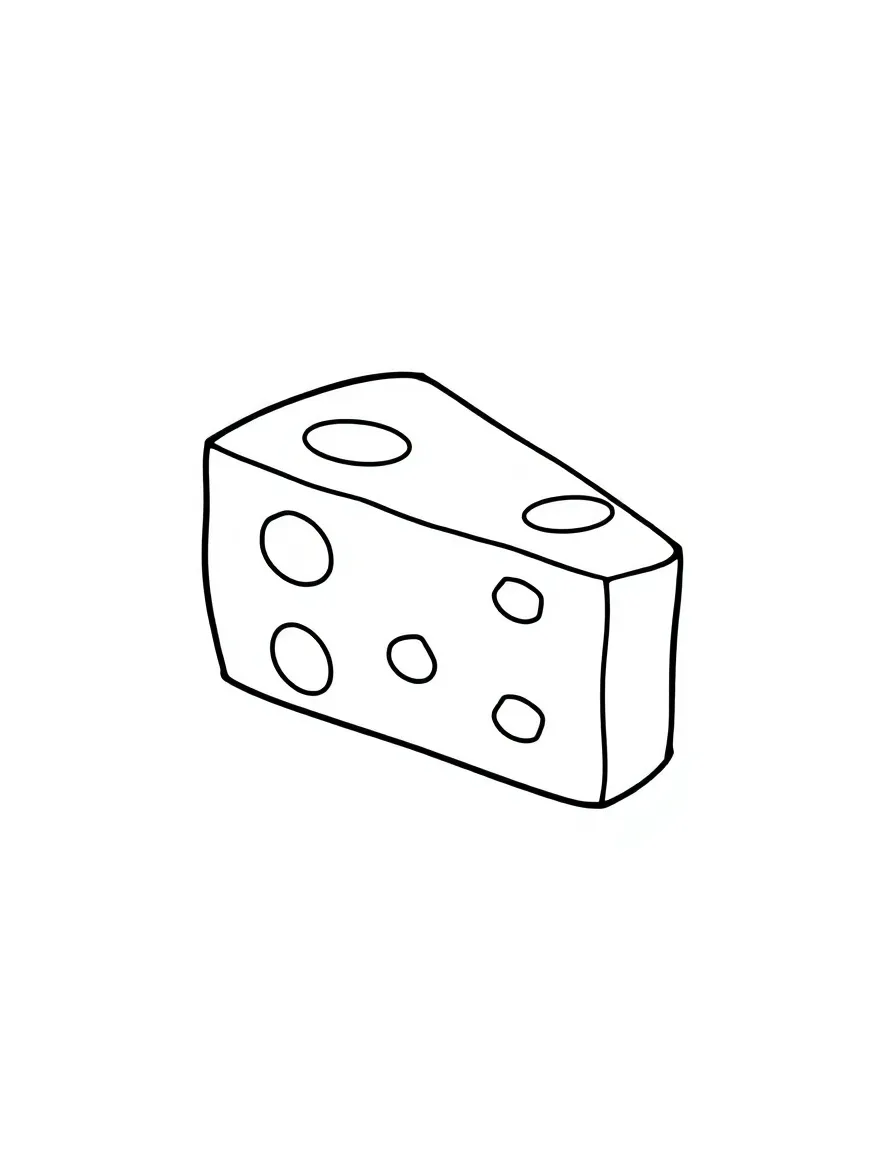 A slice of cheese.