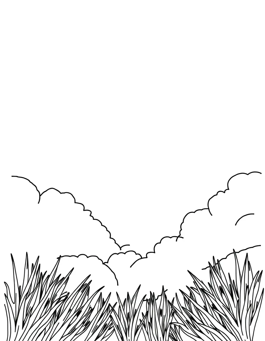 A blue sky.