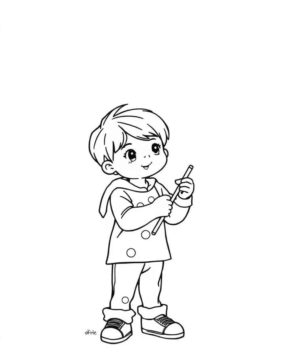 A creating child.