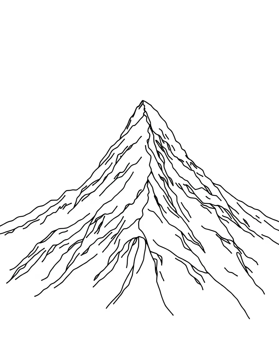 A snowy mountain peak.