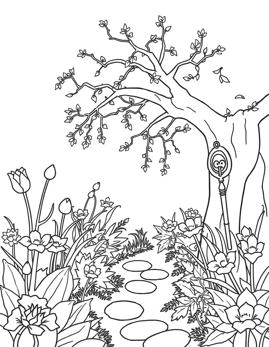 A secret garden with a key.