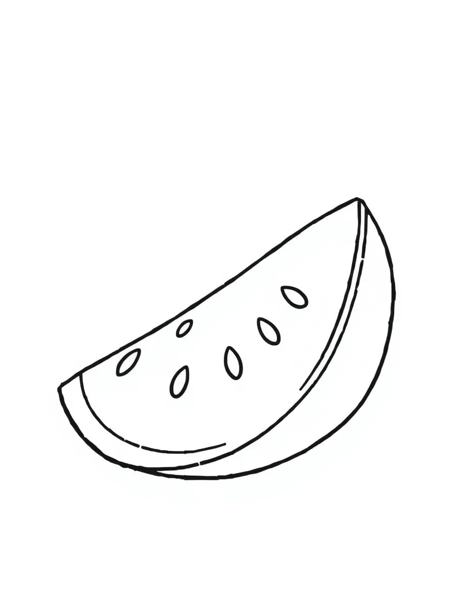 A juicy watermelon slice.