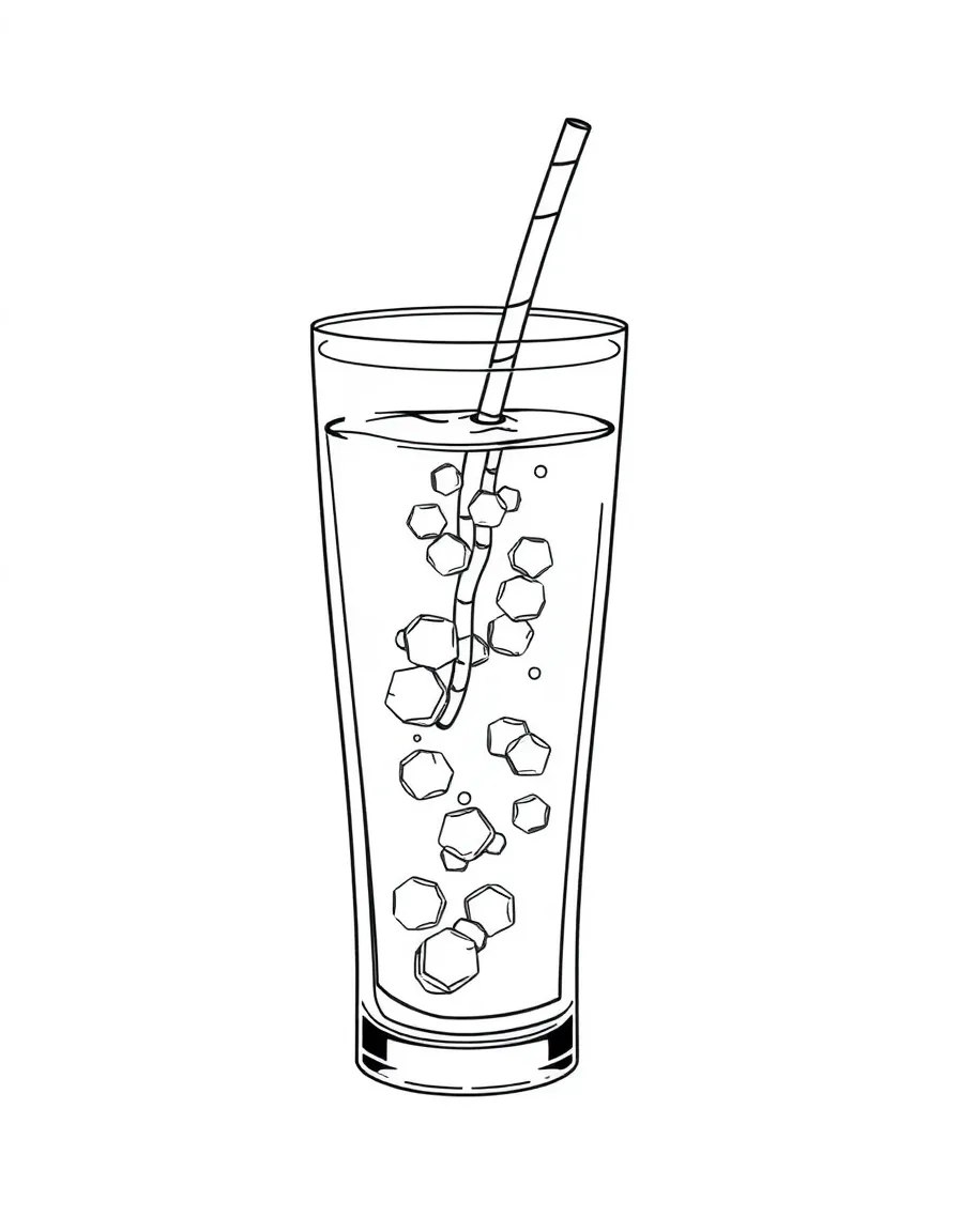 A tall glass of water.