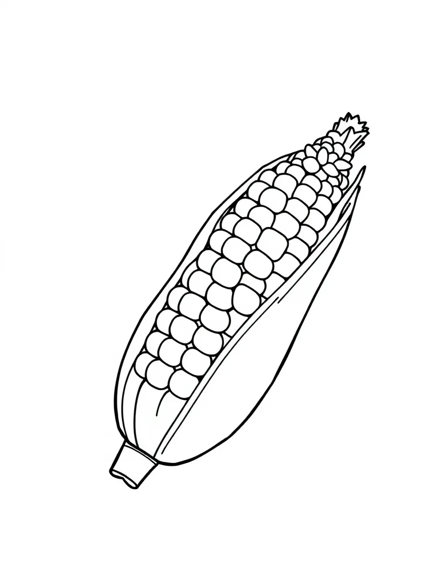 A yellow ear of corn.