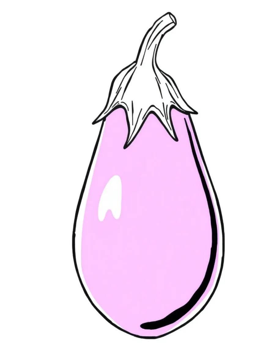 A purple eggplant.