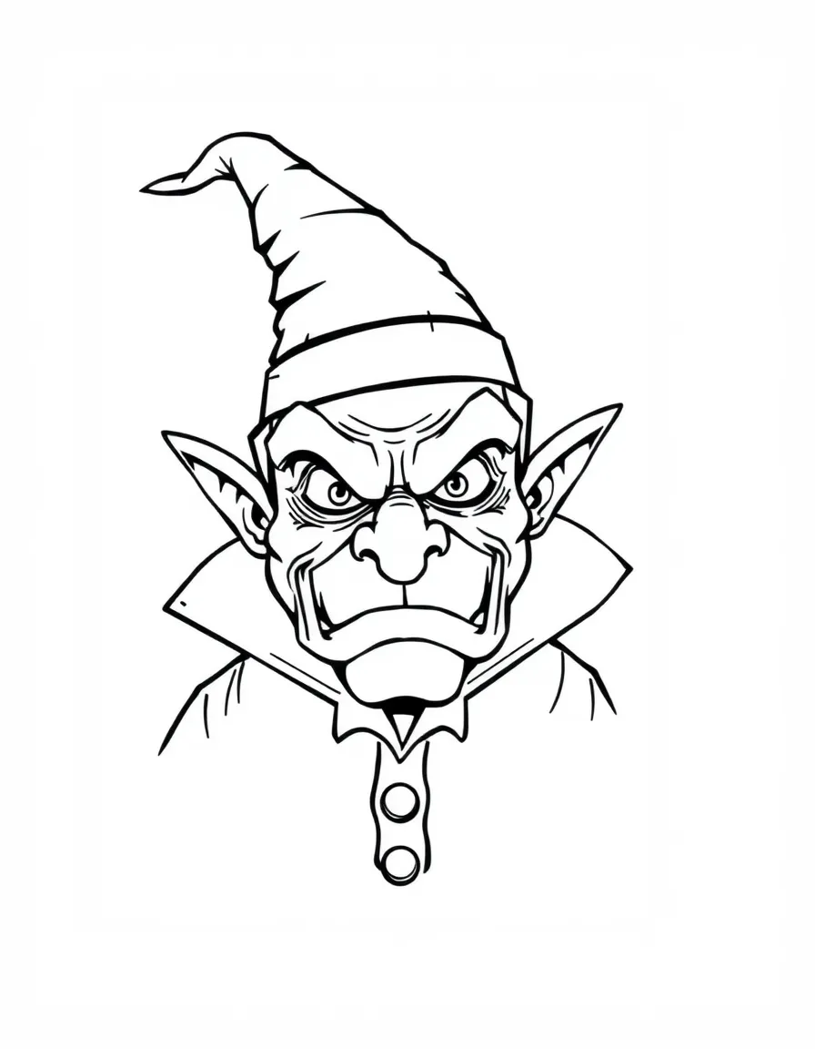 A grumpy villain with a funny hat.