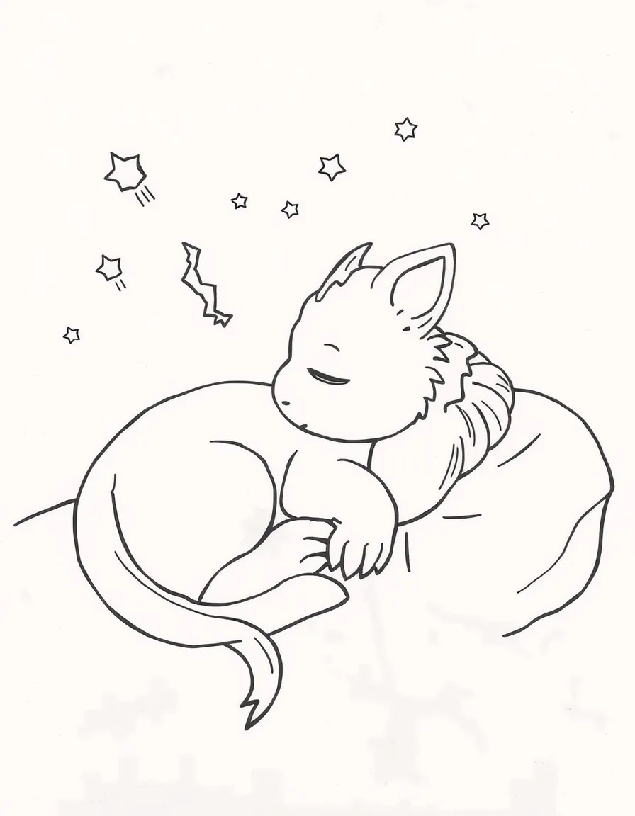 A sleeping creature dreaming.