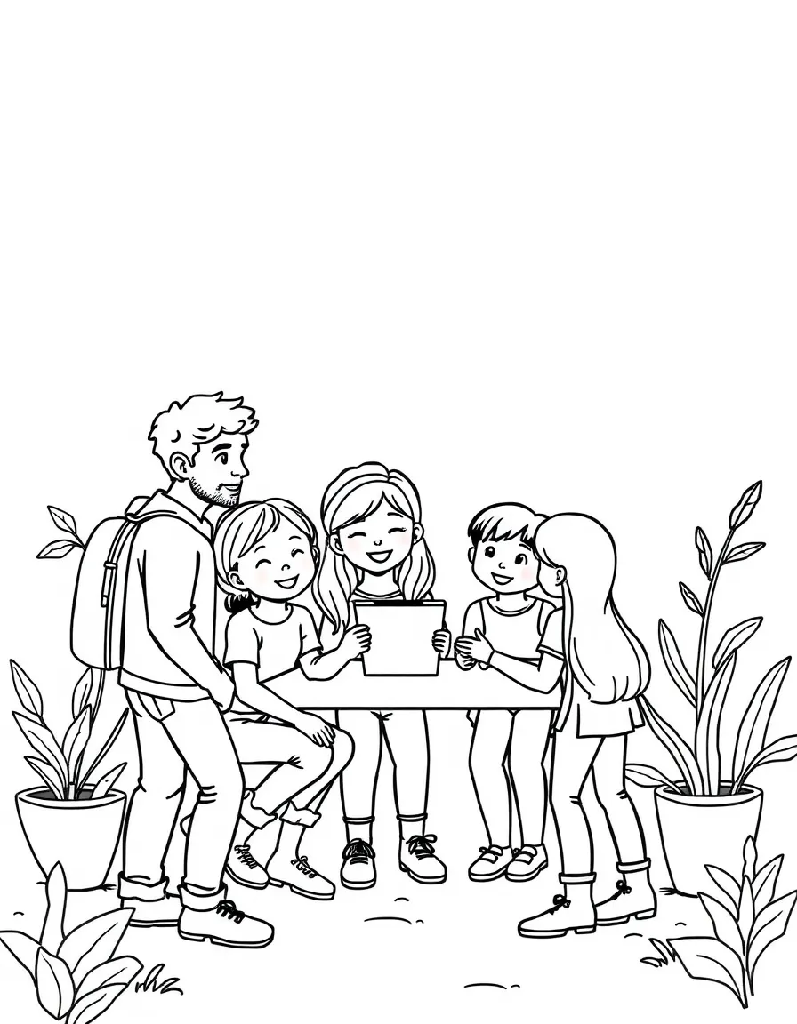 A friendly community working together.