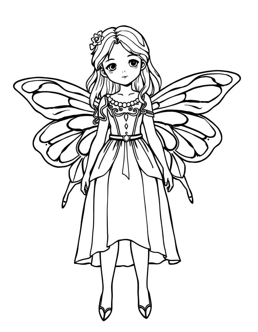 (clothing) A fairy dress with wings