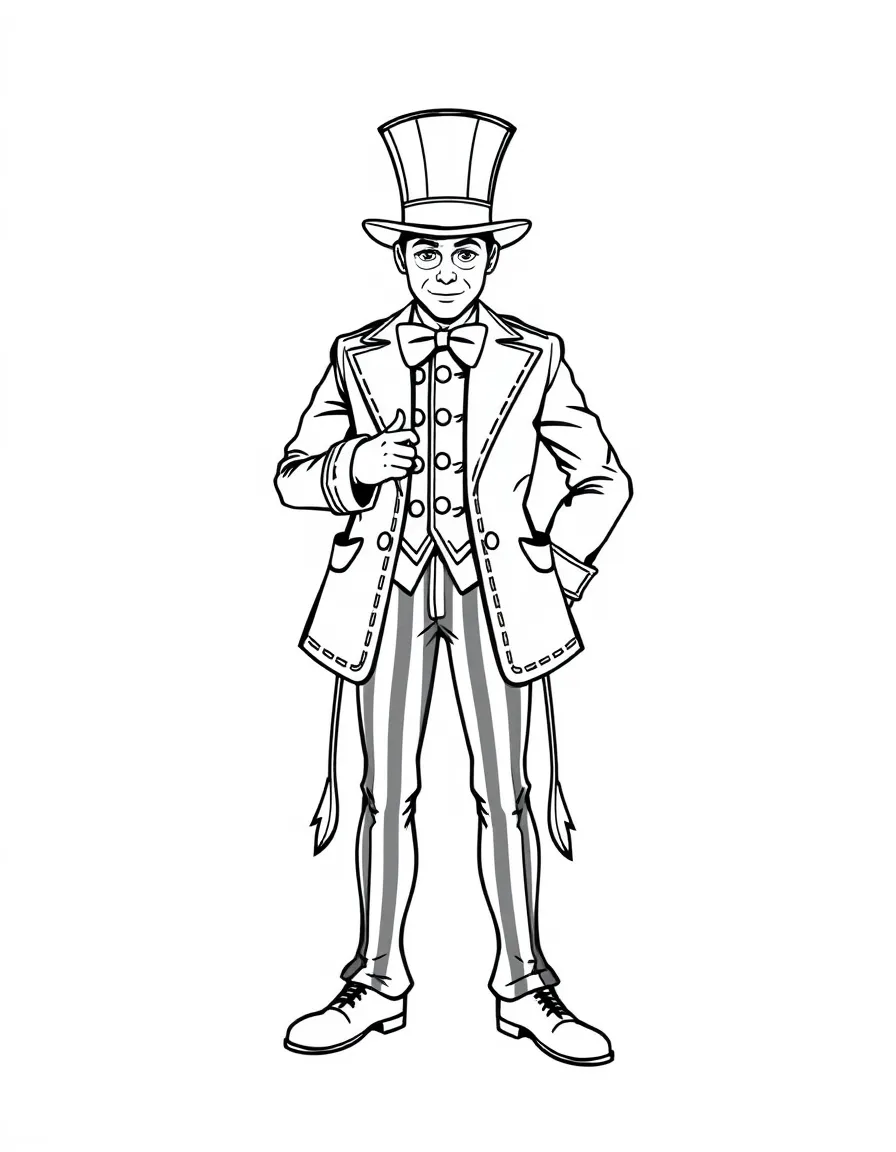 (clothing) A circus ringmaster coat with tails